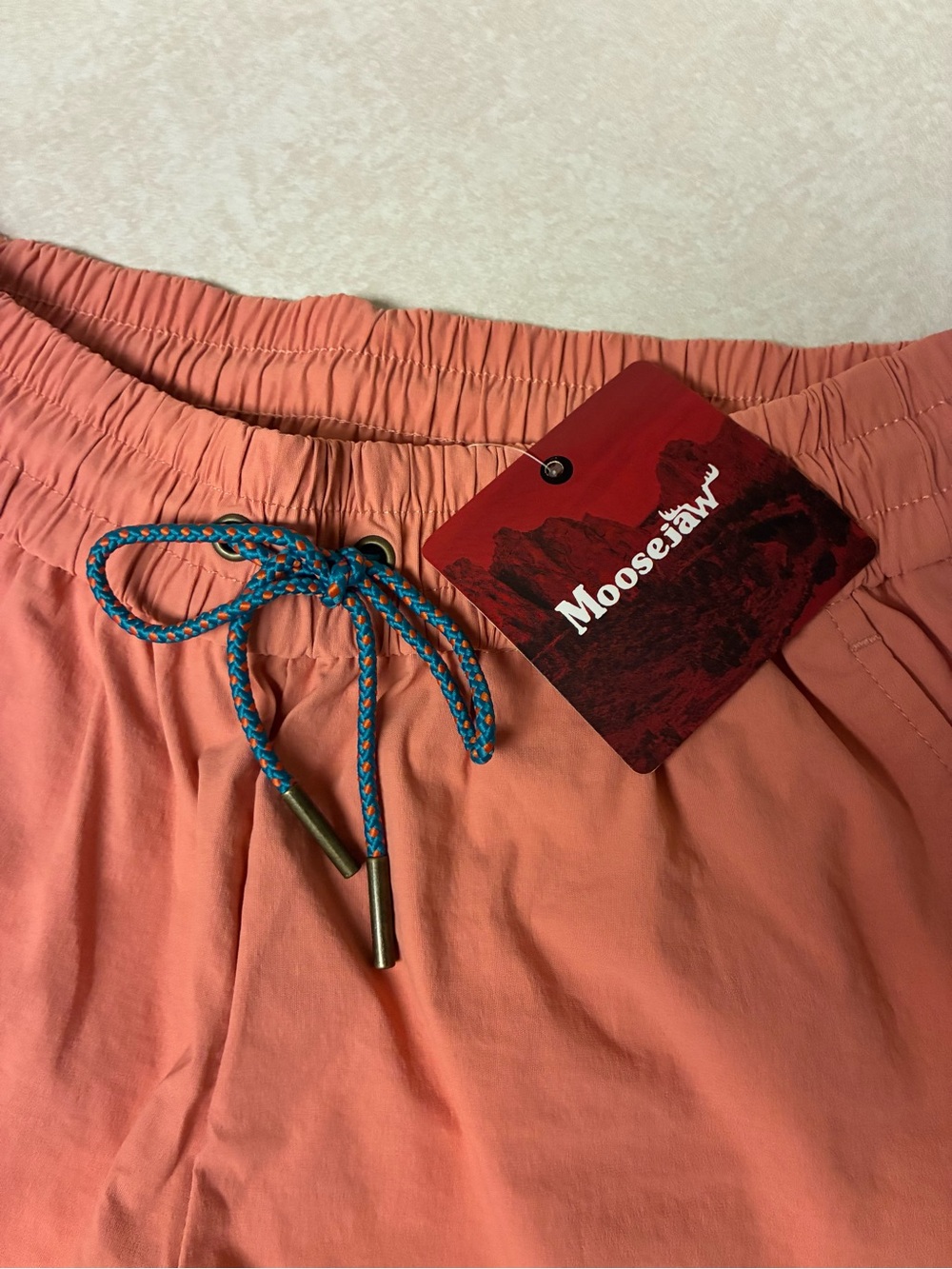 Moosejaw Women’s Starfish Coral Elastic Drawstring Shorts - New in Original Bag - Picture 3 of 7
